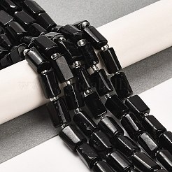 Natürliche schwarze Turmalin Perlen Stränge&nbsp;G-G068-A07-01