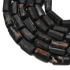 Natürliche schwarze Turmalin Perlen Stränge&nbsp;G-F716-01-B02