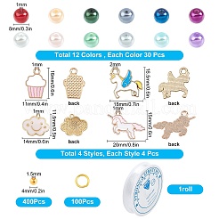 Kit per la creazione di braccialetti elasticizzati fai da te&nbsp;DIY-SC0010-77