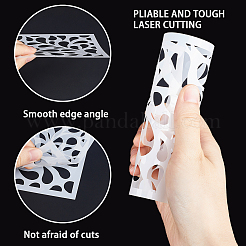 5 Blatt geometrische Zeichen- und Malschablonen mit ausgehöhlten Haustieren&nbsp;DIY-GF0009-79