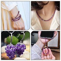 Natürlichen Amethyst Perlen Stränge&nbsp;G-TA0002-57B