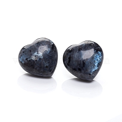 Larvikite naturelle cœur amour paume inquiétude pierre&nbsp;G-I274-46D