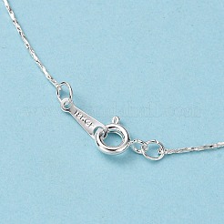 Versilberte Messingketten für Damen&nbsp;X-NJEW-D077-S