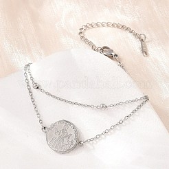 Mehrreihige Armbänder aus 304 Edelstahl&nbsp;SA-CBA7739-02P