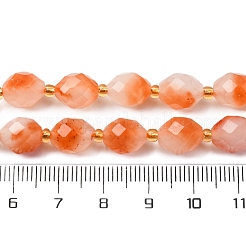 Chapelets de perles de jade blanche naturelle&nbsp;G-D305-B01-01J