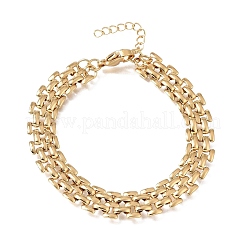 Bracciali a catena pantera in acciaio inossidabile 304 da 9.5 mm per uomo e donna&nbsp;SA-CBAB767-14G