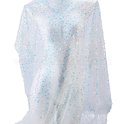 Tela de malla de poliéster con lentejuelas&nbsp;DIY-WH0308-875B