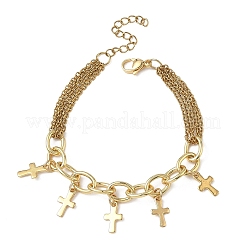Bracelets à breloques en acier inoxydable 304&nbsp;BJEW-JB13696