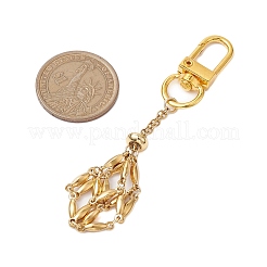 Pochette en chaîne macramé en acier inoxydable 304&nbsp;HJEW-JM02084