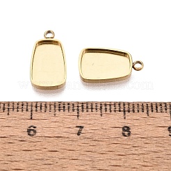Cabochon-Anhängerkomponente aus Edelstahl 304&nbsp;STAS-Q113-20G