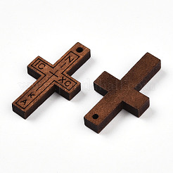 Anhänger aus Naturholz&nbsp;WOOD-N016-64-01