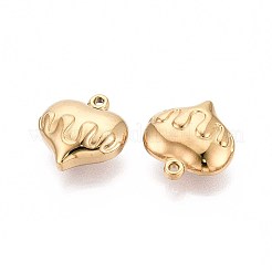 Colgantes de corazón de acero inoxidable 304&nbsp;STAS-T067-43G