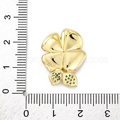 Ottone micro spianare pendenti zirconi&nbsp;KK-U066-18G