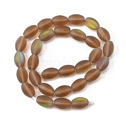 Gefärbte synthetische Mondsteinperlenstränge&nbsp;G-G458-B01-12x8mm