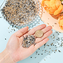 4000 pièce de perles d'espacement rondes en plastique CCB de 4 couleurs&nbsp;CCB-PA0001-05A