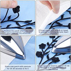 Accessori ornamentali ricamati in cotone&nbsp;AJEW-WH0504-32A