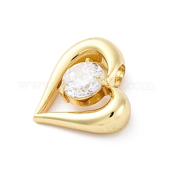 Pendentifs en laiton zircon cubique transparent&nbsp;KK-S510-24G