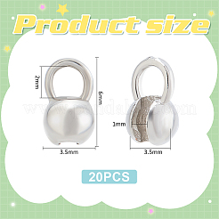 20 Stück Messingperlenspitzen&nbsp;KK-BC0013-26