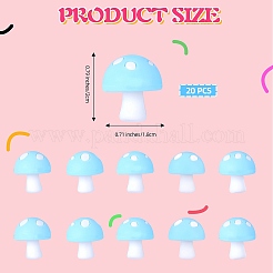 20 pz perline focali in silicone a forma di fungo&nbsp;JX901I