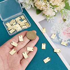 26pcs 26 Arten Messinganhänger&nbsp;KK-PH0014-87