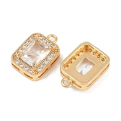 Breloques en laiton avec zircone cubique de micro pave&nbsp;KK-F906-12G
