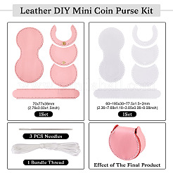 DIY-Kit für Mini-Geldbörsen aus Leder&nbsp;DIY-TA0004-90D