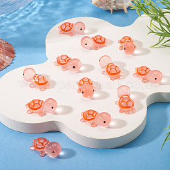 12 cabochon lumineux en résine translucide en forme d'animal marin&nbsp;RESI-TA0004-56C