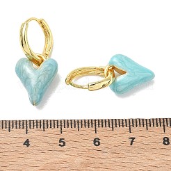 Ohrhänger aus Messing und Emaille für Damen&nbsp;KK-CBA760A-06G-03