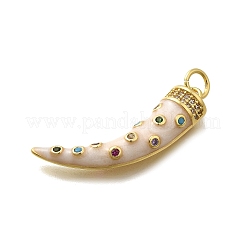 Pendentifs en laiton zircone cubique&nbsp;KK-D339-09G