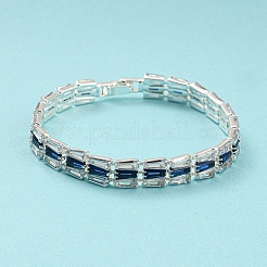 Bracelet à maillons rectangulaires en laiton plaqué en rack&nbsp;BJEW-Q771-09S
