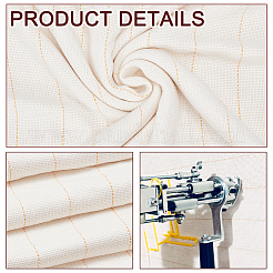 Einfarbiger Kreuzstichstoff aus Polyester-Baumwolle&nbsp;DIY-WH0060-10