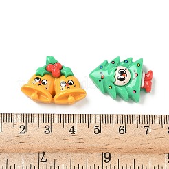 Weihnachts-Deko-Cabochons aus undurchsichtigem Harz&nbsp;RESI-H041-01