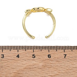 Offene Manschettenringe aus Messing für Damen&nbsp;RJEW-L343-10G