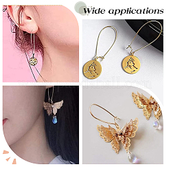 100 pieza de accesorios para pendientes de aro de acero inoxidable 304&nbsp;STAS-BBC0005-94S-01