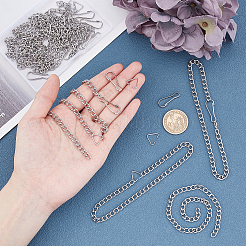 DIY-Kits zur Herstellung von Kettendekorationen aus Edelstahl 304&nbsp;DIY-UN0002-39P