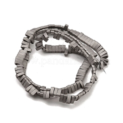 Brins de perles d'hématite synthétiques non magnétiques givrées électrolytiques&nbsp;G-G089-A01-09