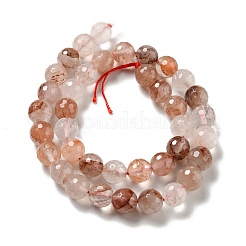 Fili di quarzo ematoide naturale / quarzo ferruginoso&nbsp;G-E571-33C