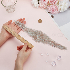 Saatperlen-Perlenstoff Hotfit Strass&nbsp;DIY-WH0666-002B