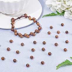 180 g de perles en bois de wengé naturel&nbsp;WOOD-CA0001-26A