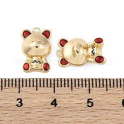 Ottone micro spianare pendenti zirconi&nbsp;KK-P289-16G
