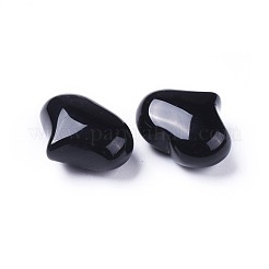 Natürlicher schwarzer Onyx-Herz-Liebesstein&nbsp;G-F659-A21
