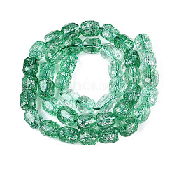 Trasparente perle di vetro crackle fili&nbsp;GLAA-Q108-04A-04