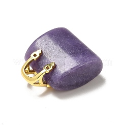 Pendenti in ottone lepidolite naturale&nbsp;KK-E274-01G-22