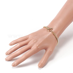 Bracciali a catena cordolo in ottone&nbsp;BJEW-JB05507-01