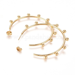 Orecchini a bottone in acciaio inossidabile 304&nbsp;X-EJEW-E258-07C-G