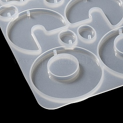 Moules à pendentif de forme irrégulière en silicone&nbsp;DIY-M047-01D