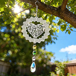 201 Edelstahl 3D drehbarer Hängewindspinner&nbsp;STAS-TADJ0001-11B