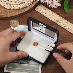 Boîtes de rangement en similicuir PU à motif diamant&nbsp;AJEW-WH0817-035
