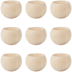 10 Stück halbrunder Aromatherapie-Diffusor aus Holz&nbsp;AJEW-GF0015-18B