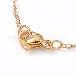 Collana in ottone con zirconi cubici micro pavè&nbsp;NJEW-JN02671-01